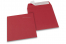 Enveloppes papier colorées - Rouge foncé, 160 x 160 mm | Paysdesenveloppes.ch