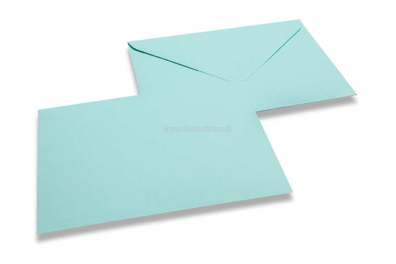Enveloppes de couleur pour faire-part de naissance, bleu, 110x110-150x150