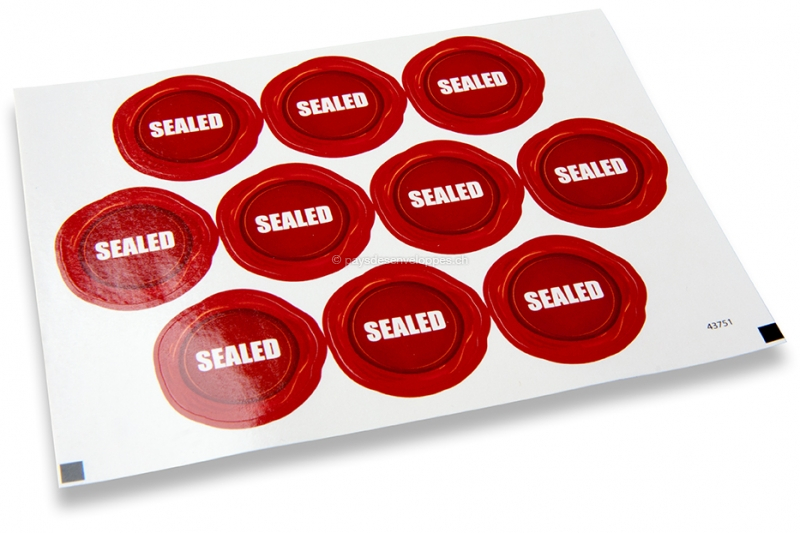 Pastilles adhésives thème amour - sealed