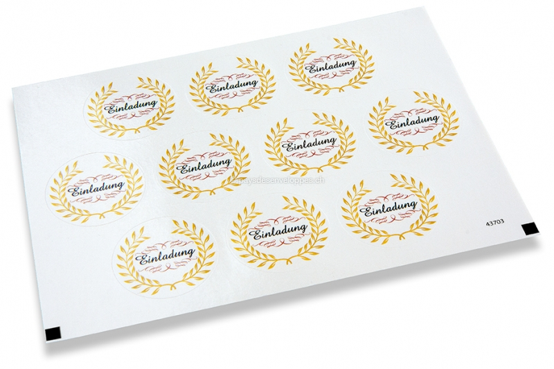 Pastilles adhésives thème fête - einladung