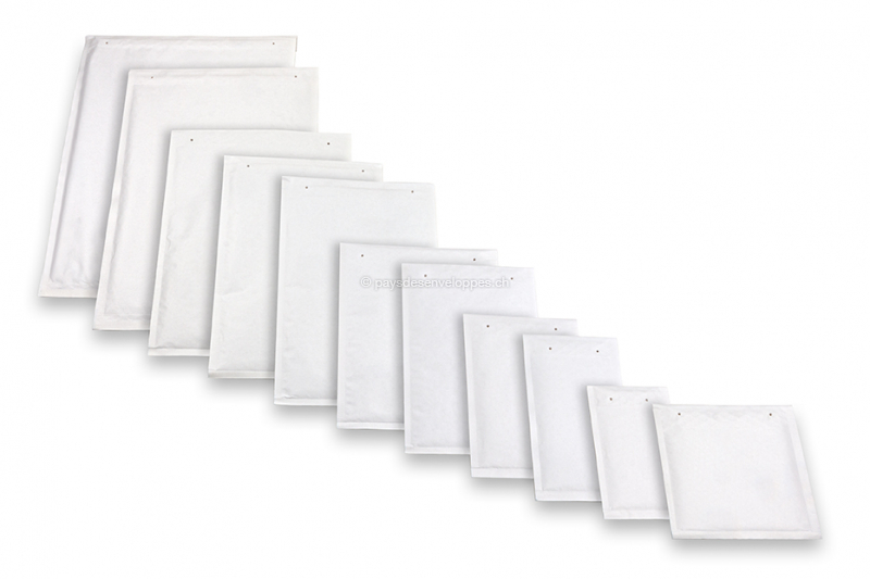 Enveloppes à bulles blanches (80 grs.) - Recto