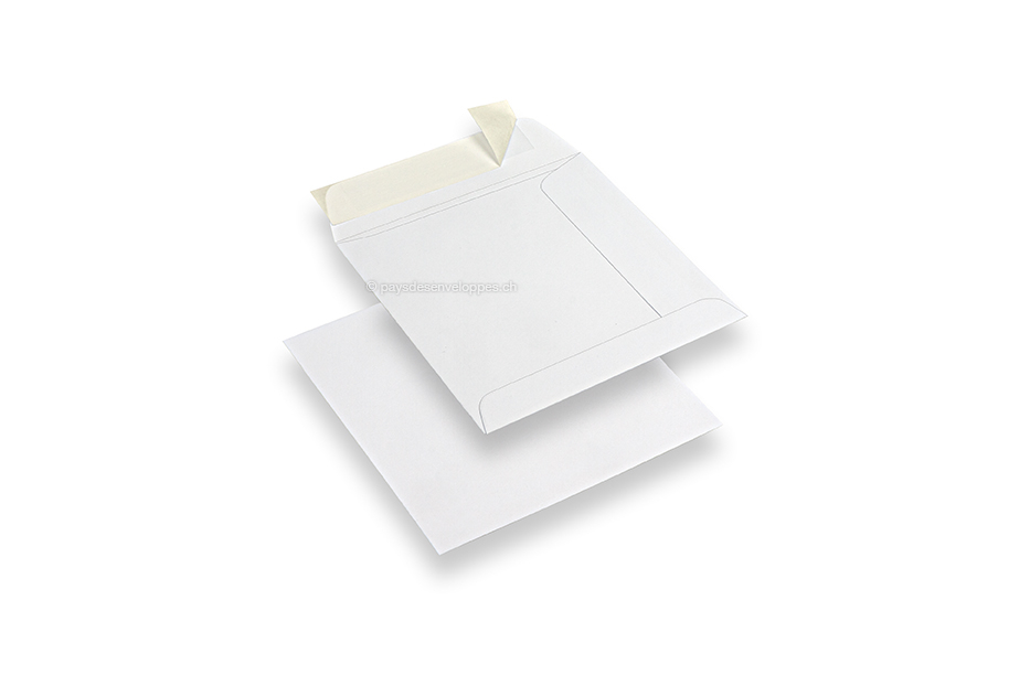 Enveloppes carrées blanches - 140 x 140 mm