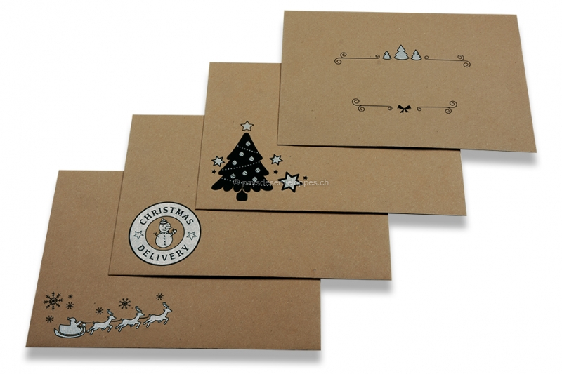 Cartes de noël - Écono-pack de 6 (enveloppes incluses) – Papier