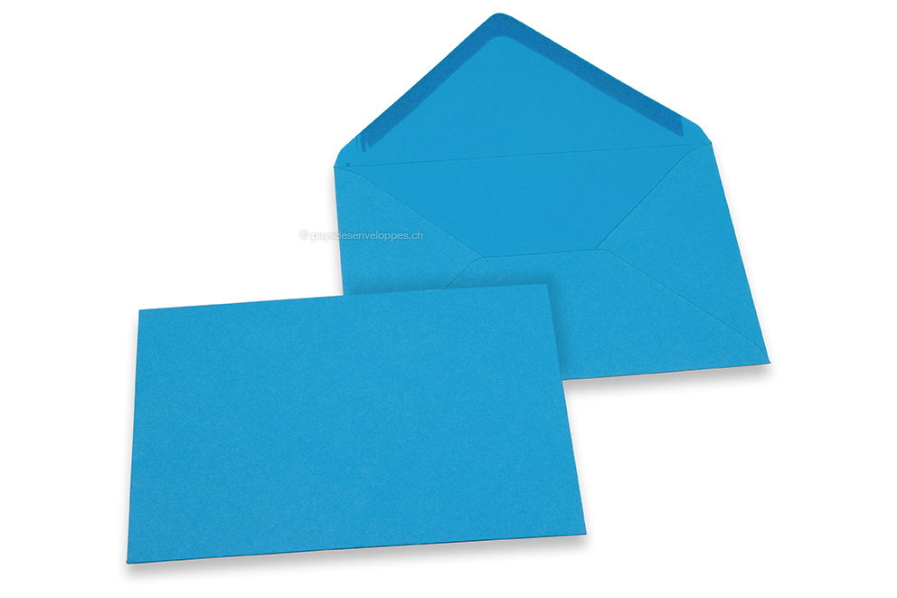 Enveloppes colorées pour cartes de voeux - bleu océan, 114 x 162 mm