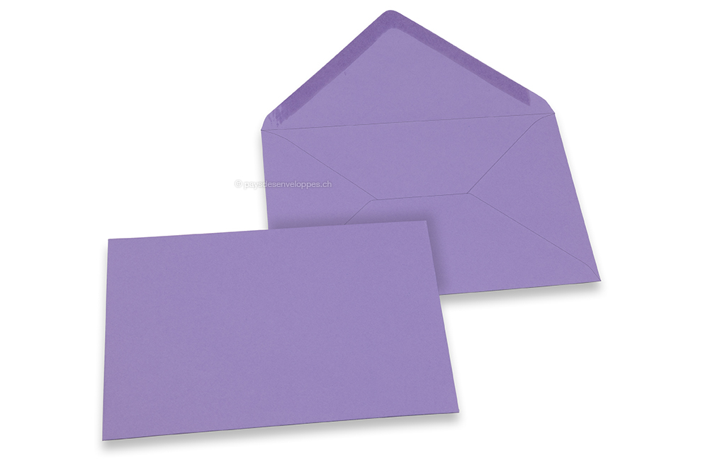 Enveloppes colorées pour cartes de voeux - violet, 114 x 162 mm