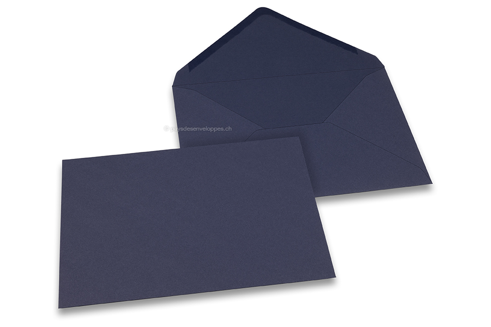 Enveloppes colorées pour cartes de voeux - bleu foncé, 162 x 229 mm