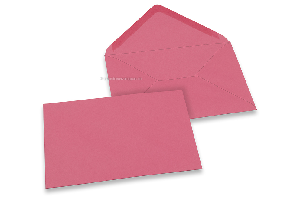 Enveloppes colorées pour cartes de voeux - rose, 125 x 175 mm