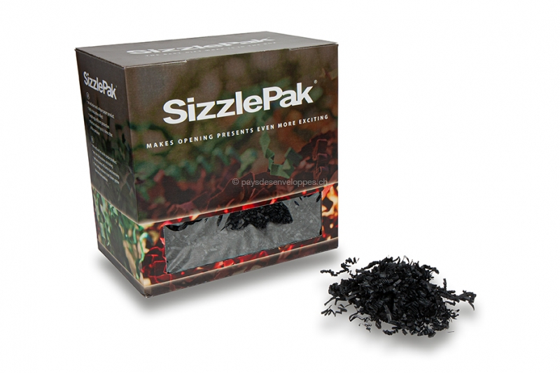 Frisure de Calage SizzlePak - Noir (1.25 kg), 80 grs. papier