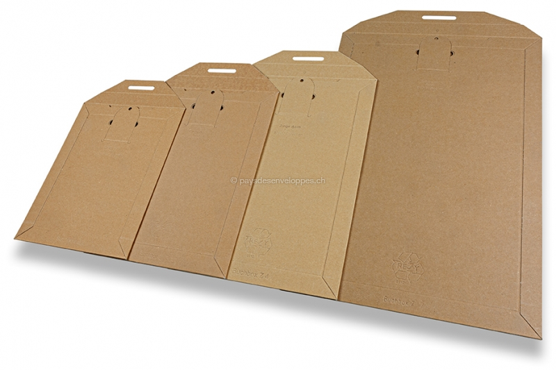 Enveloppes carton réutilisable