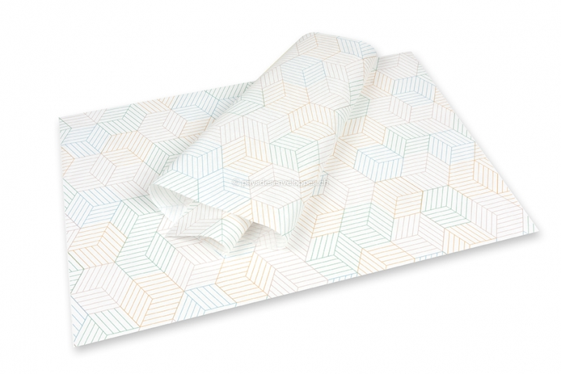 Papier de soie - cubes colorées