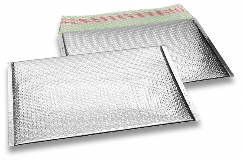 Enveloppes à bulles ECO métallique - argent 235 x 325 mm