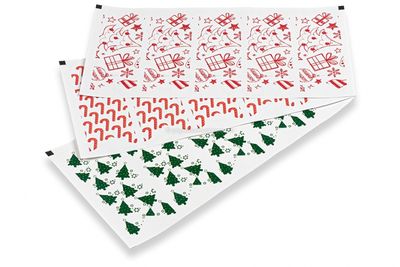 Sceau autocollant long de Noël