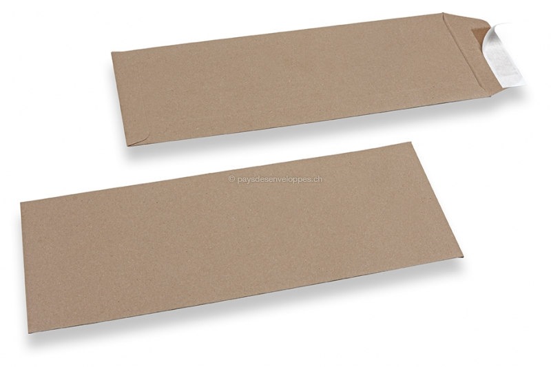 Enveloppes notaire, marron - 125 x 324 mm