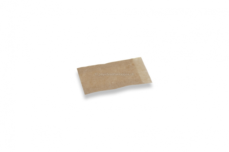 Sachets en papier cristal marron - 53 x 78 mm