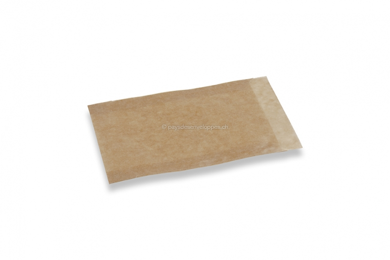 Sachets en papier cristal marron - 85 x 132 mm