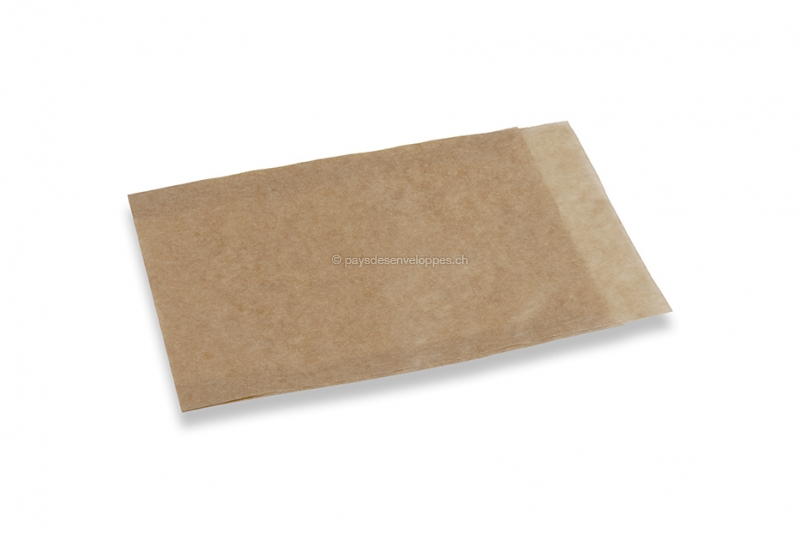 Sachets en papier cristal marron - 115 x 160 mm
