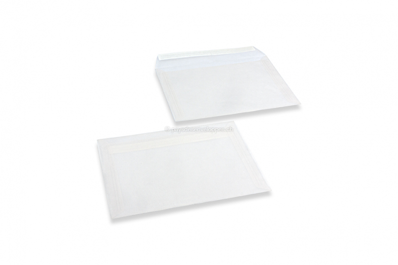 Enveloppes blanches transparentes - 162 x 229 mm
