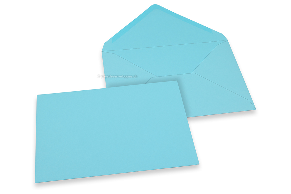 Enveloppes colorées pour cartes de voeux - bleu ciel, 162 x 229 mm