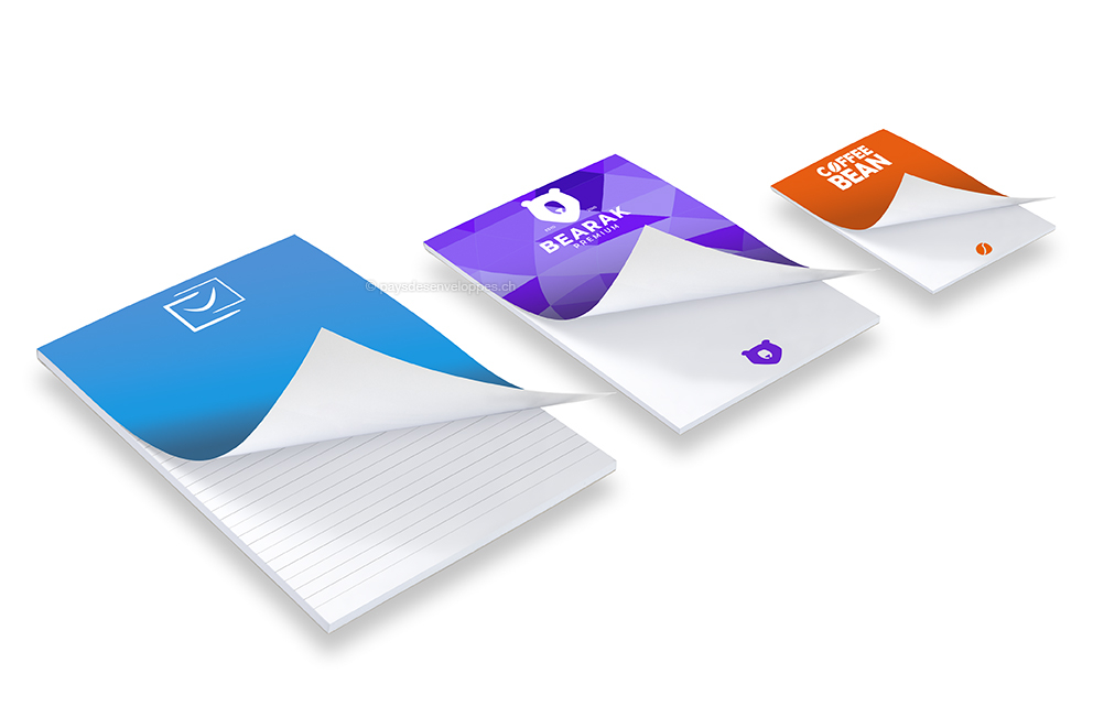 Bloc-notes personnalisé - avec couverture 