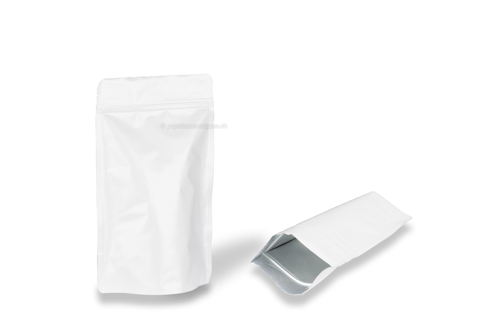 Sachets kraft blanc - 160 x 270 x 80 mm, 750 ml