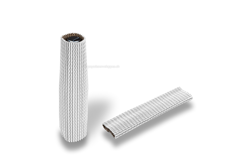  Étuis de protection blanc vif  - 23 cm de hauteur : pour un diamètre de 3,5 à 5,5 cm