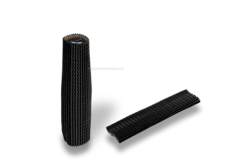  Étuis de protection noir  - 23 cm de hauteur : pour un diamètre de 3,5 à 5,5 cm