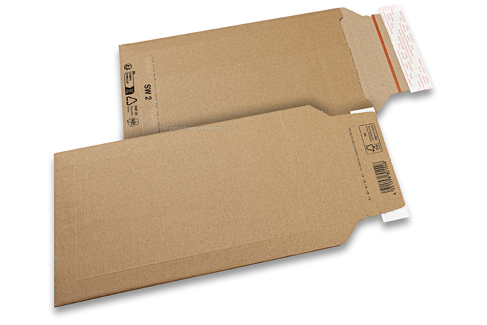 Enveloppes carton ondulé - 190 x 310 mm, SW2