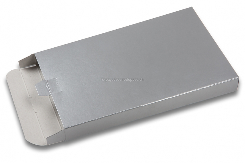 Boîte postale colorée effet brillant - Argent
