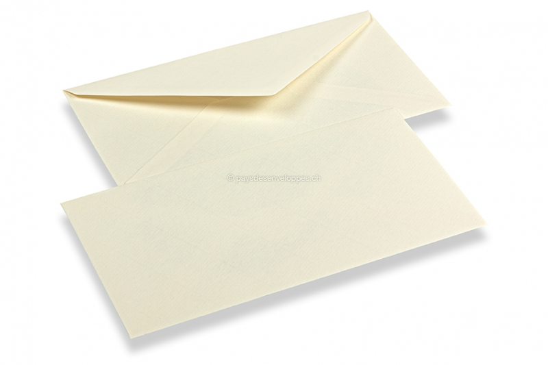 Enveloppes papier vergé - blanc ivoire