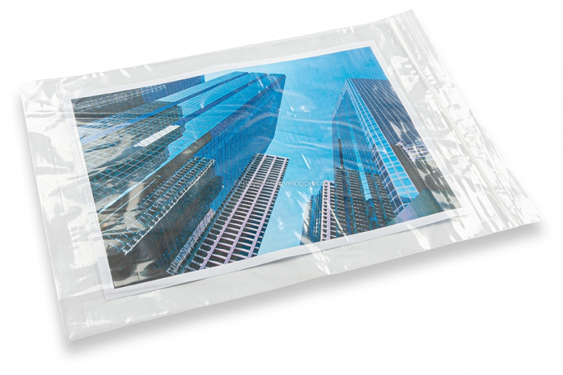 Sachets plastique zip - transparent (illustration avec contenu)