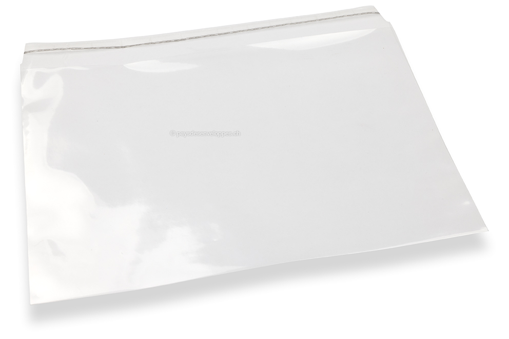 Enveloppes plastique transparentes 229 x 324 mm
